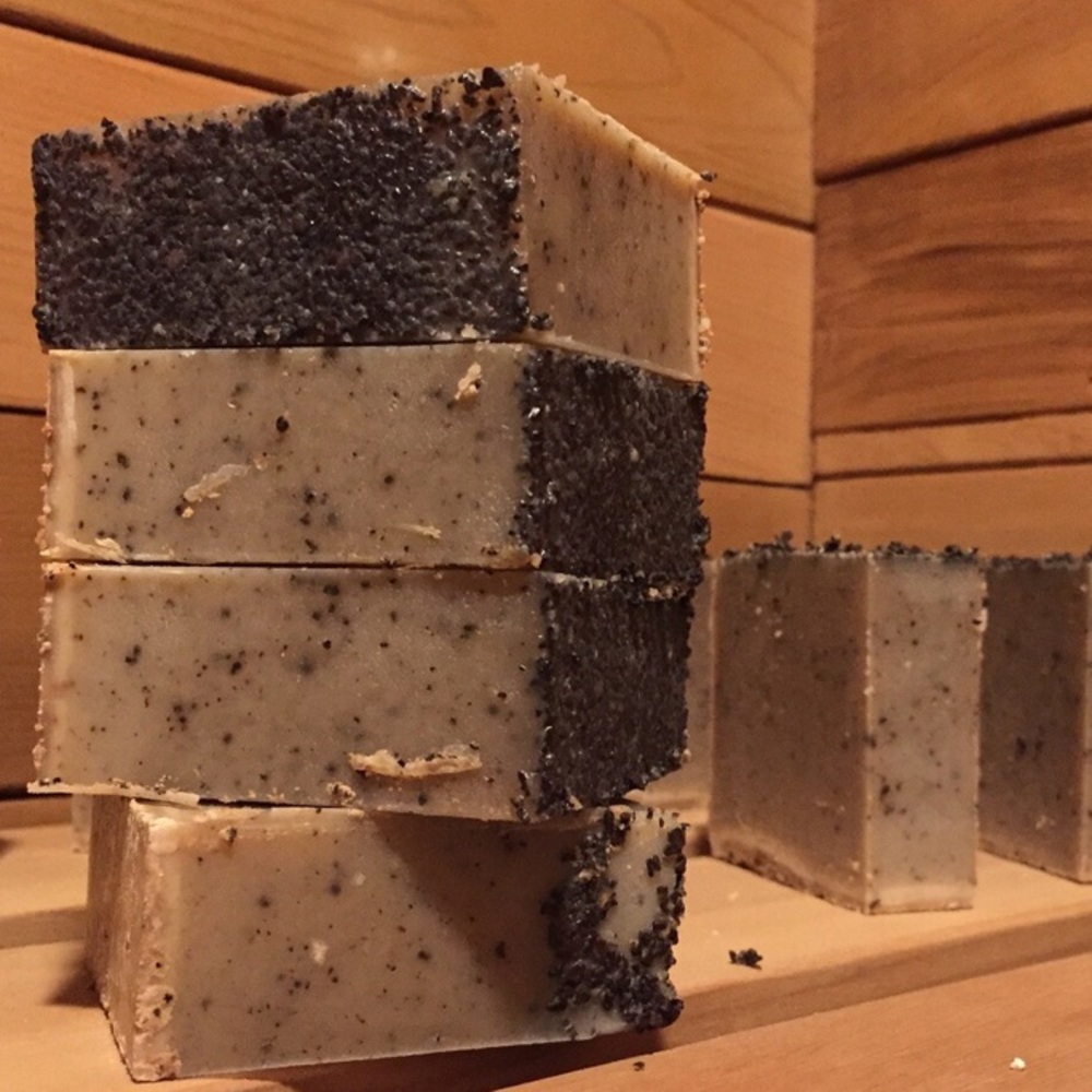 Handmade Coffee Soap Exfoliating Bar Bathroom PNW - Picture 4 of 6
